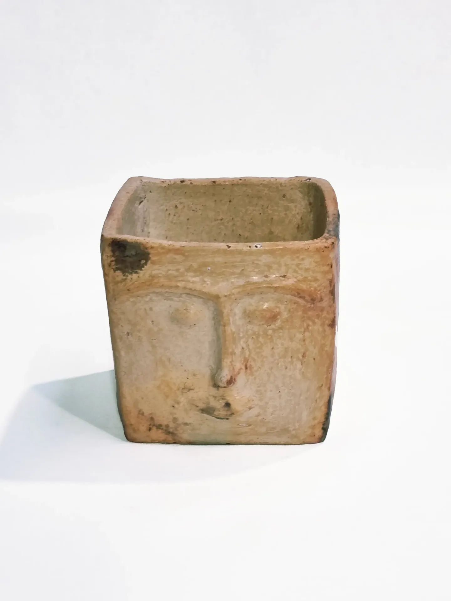 Coz Pot Terracotta I Square l 001 Face