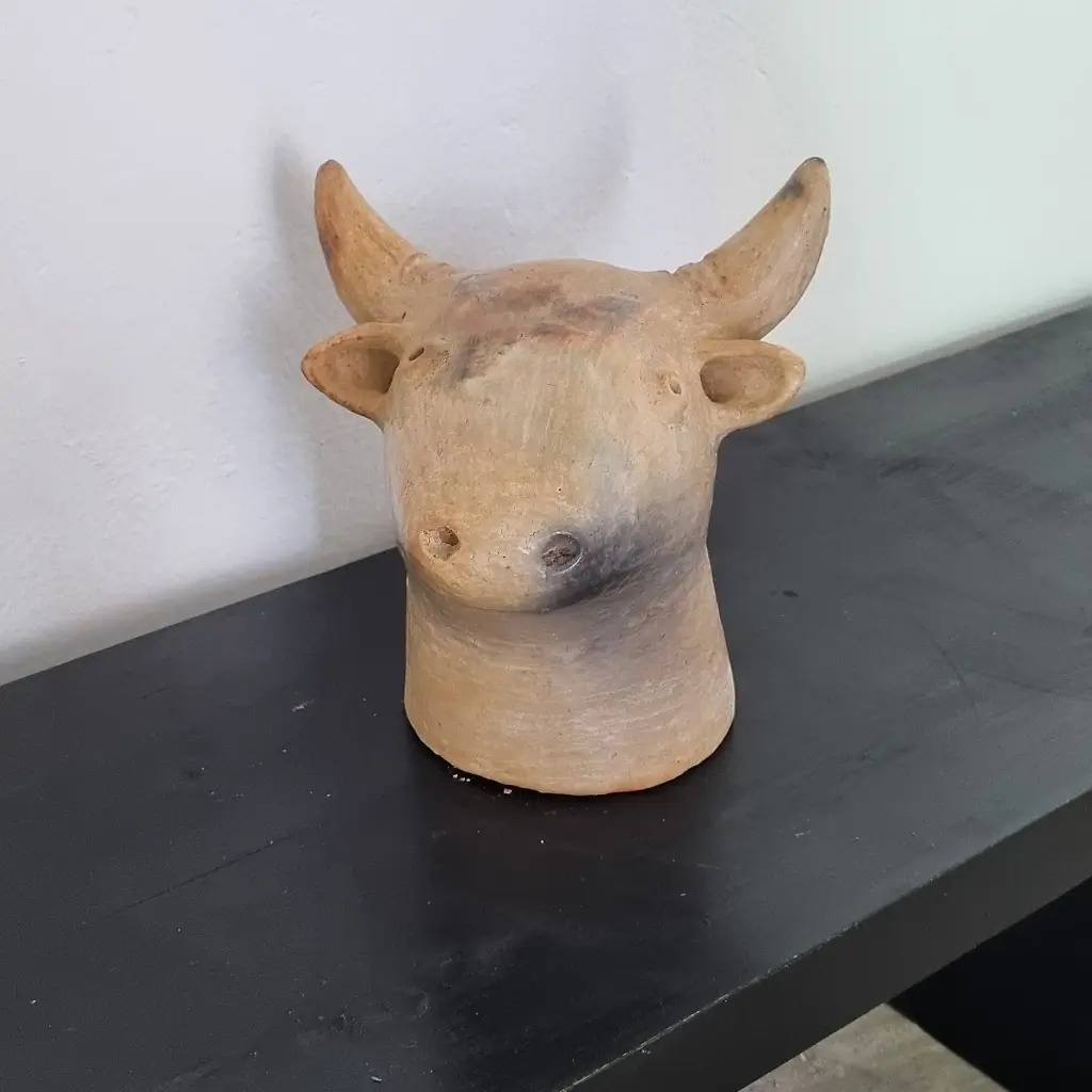 Foto Statue Terracotta I Basic I 001 Head Ram (Natural)