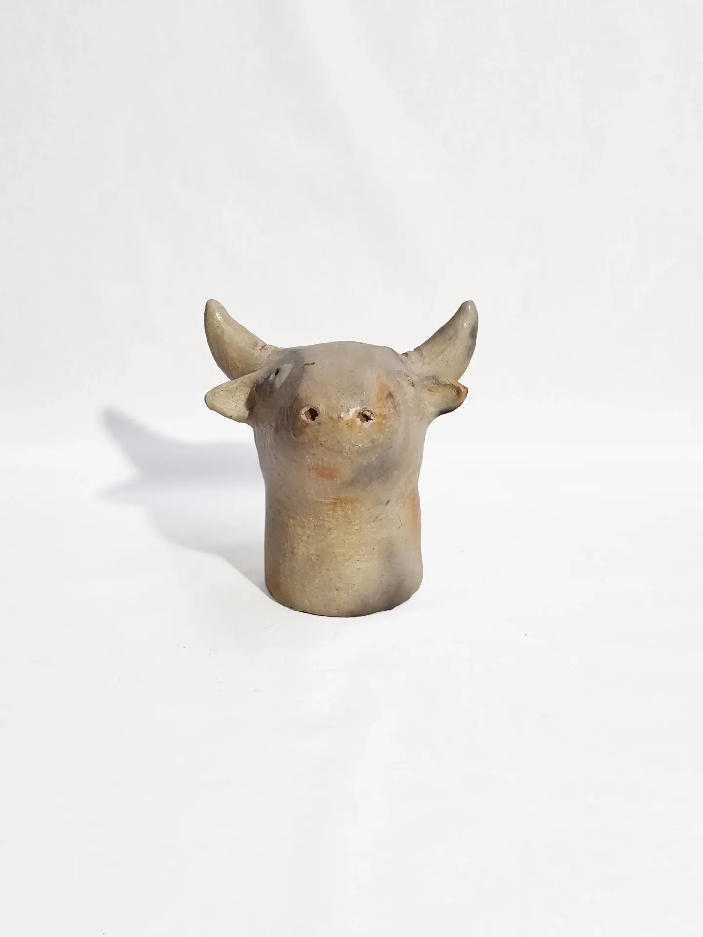 Statue Terracotta Head Ram (Natural)