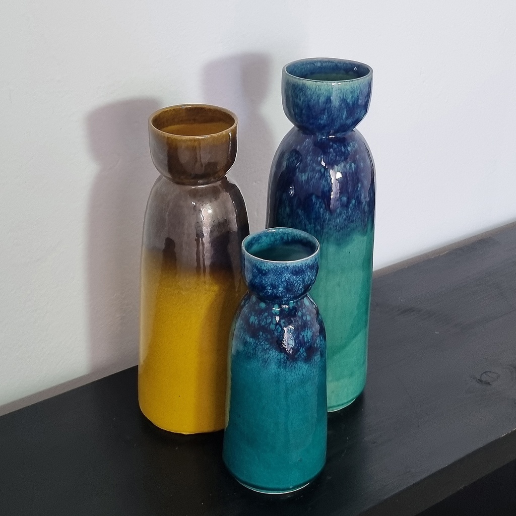 X Table Lamp AMINA l Base (S, Ochre/Bronze)