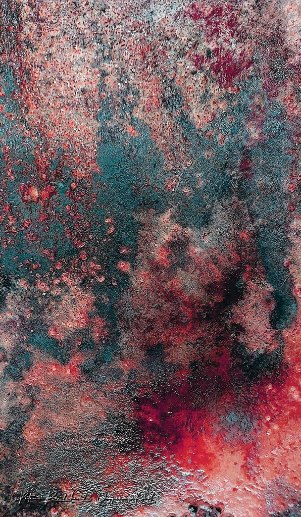 Artwork Organic Red 140x245cm