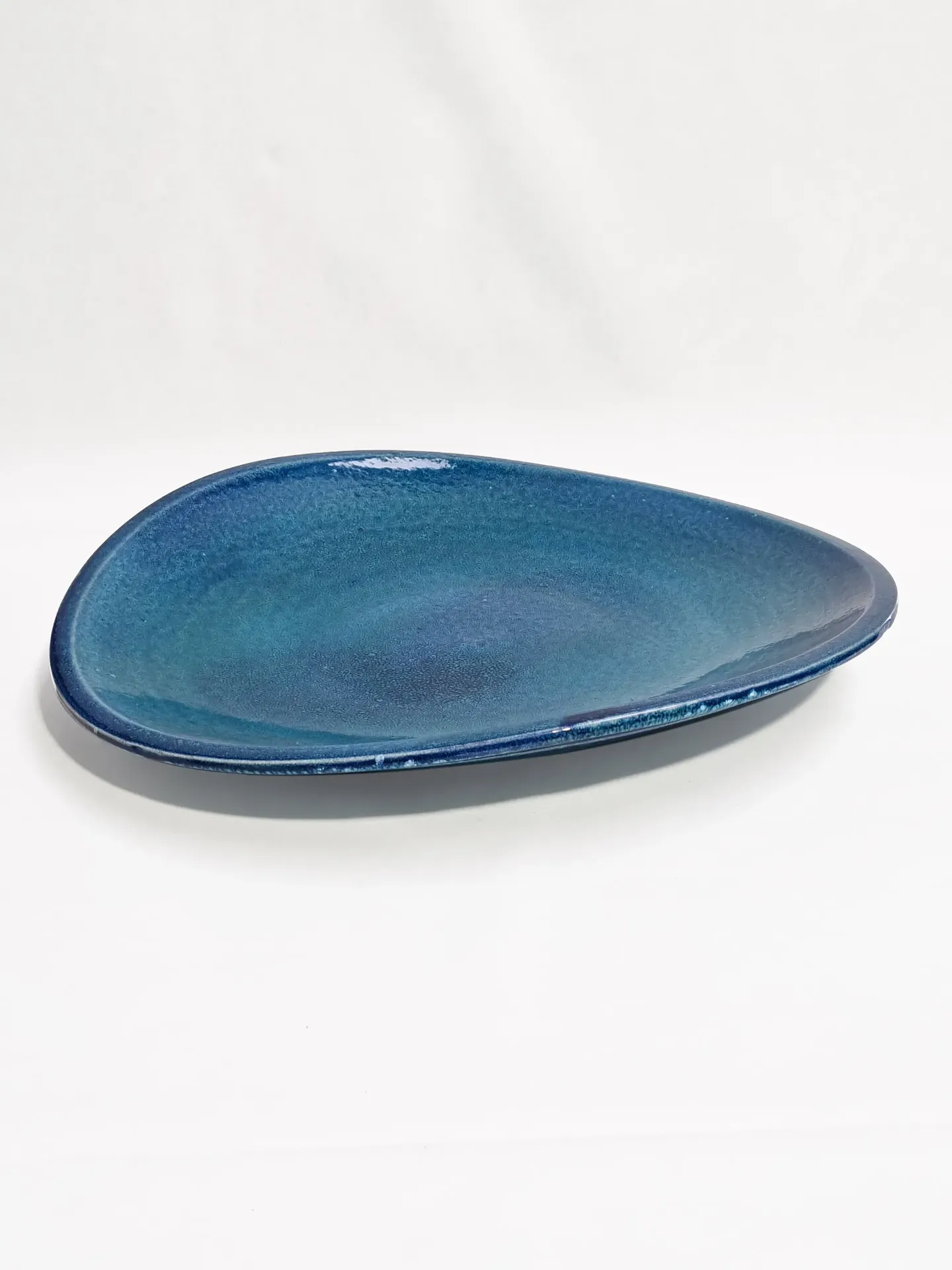 Platter Stoneware Wave D50