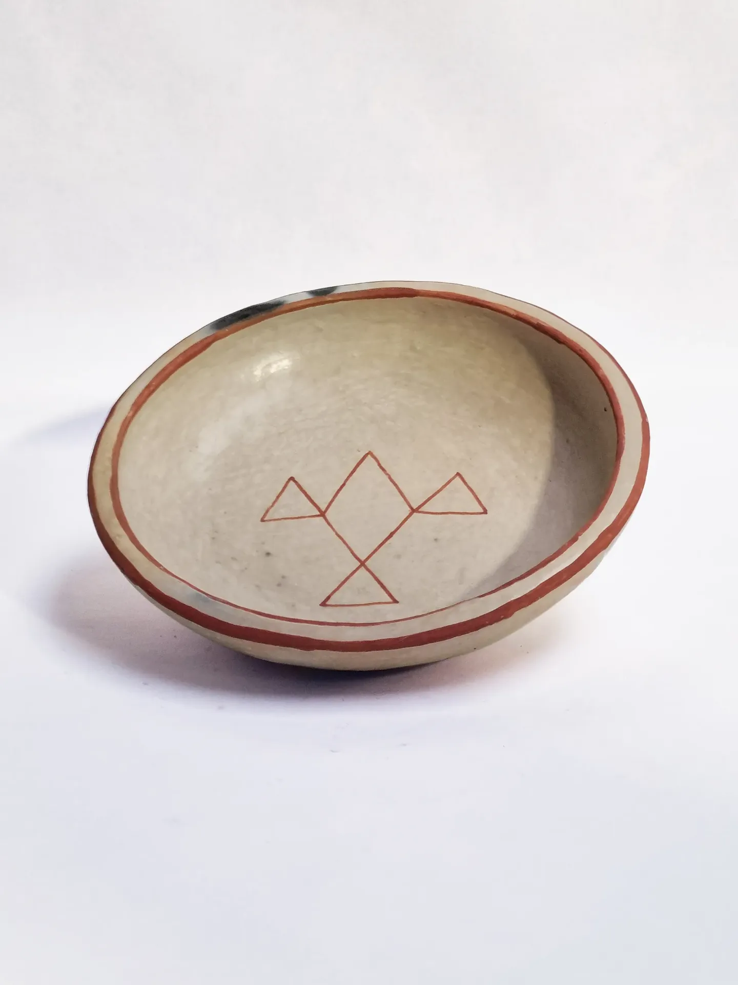 Serving Dish Terracotta L l Motif Natural/Orange