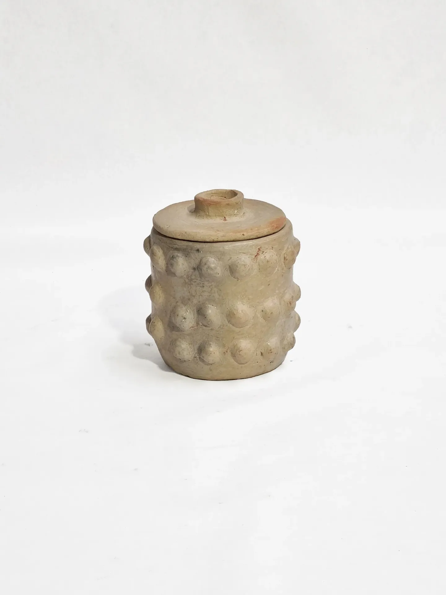 Pot & Lid Terracotta I Dot I 001 S2 (Clay)