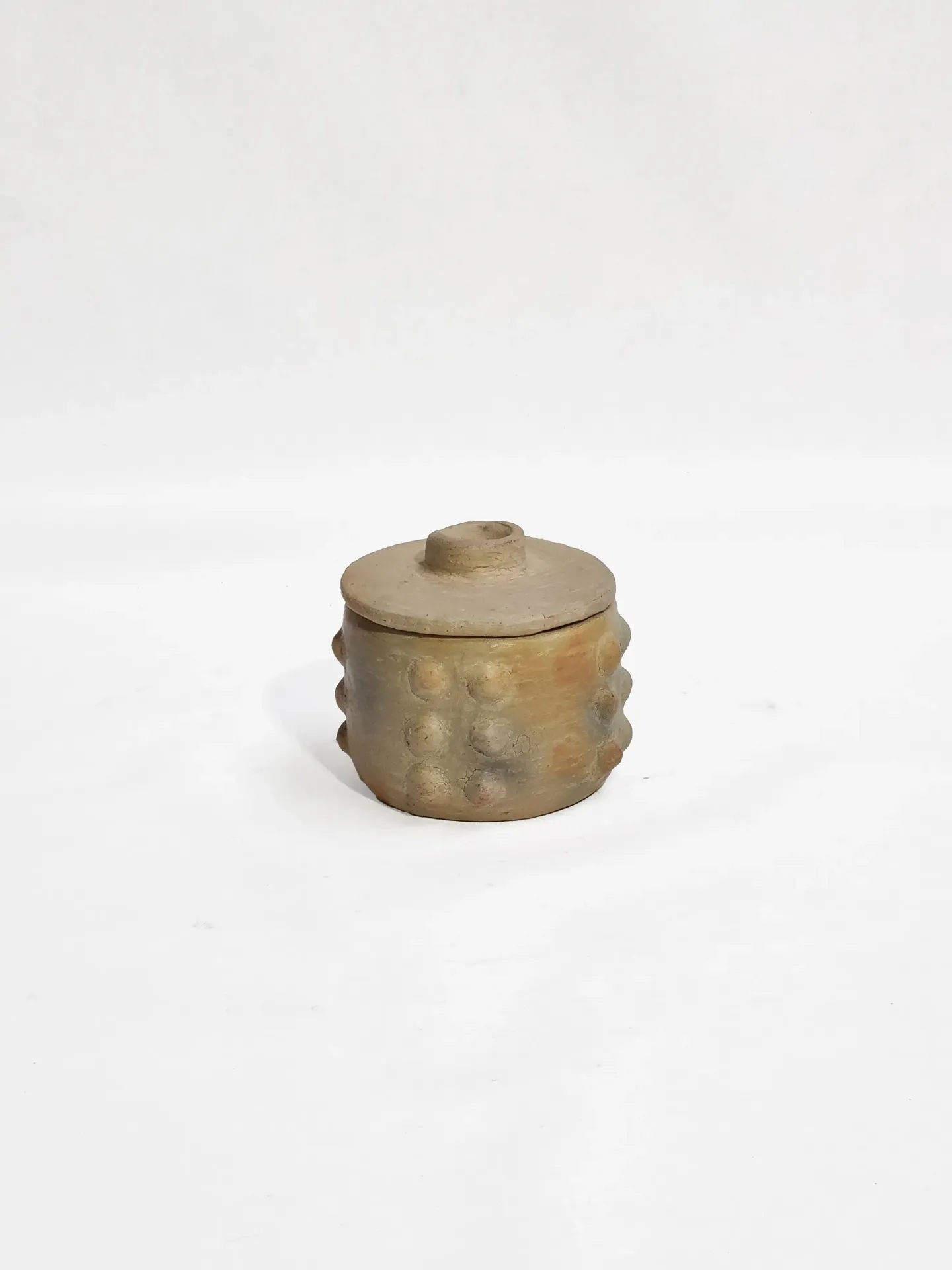 Pot & Lid Terracotta I Dot I 001 S1 Clay