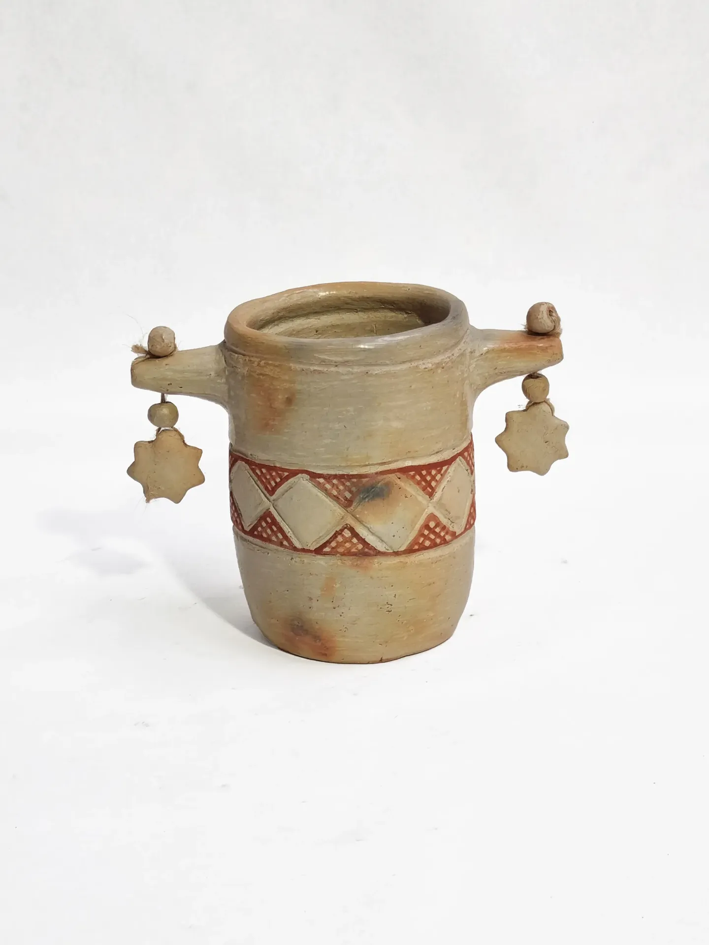 MW Pot with Handles Terracotta I Pierced Ear I 002 S3 Print