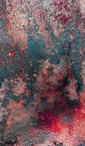 Artwork Organic Red 140x245cm